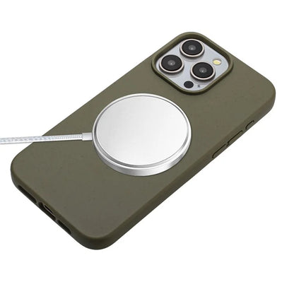 Eco-friendly Wheat Straw+TPU Case for iPhone 13 Pro Max 6.7 inch Phone Cover with Long Rope