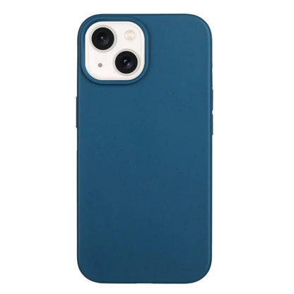 For iPhone 13 Case Smooth Tough Wheat Straw+TPU Magnetic Phone Cover
