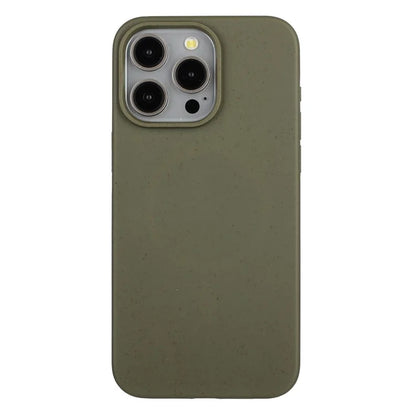 For iPhone 14 Pro Case Compostable Wheat Straw+TPU Magnetic Phone Cover