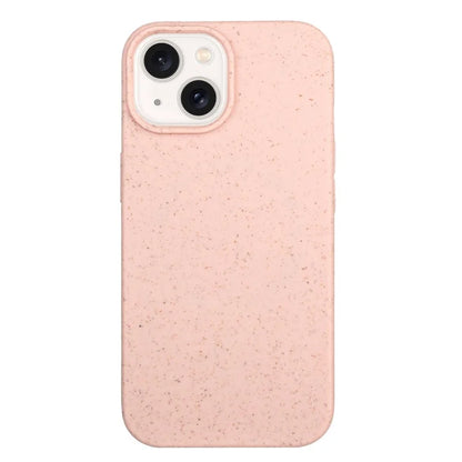 For iPhone 15 Plus Biodegradable Case Wheat Straw+TPU Magnetic Phone Cover