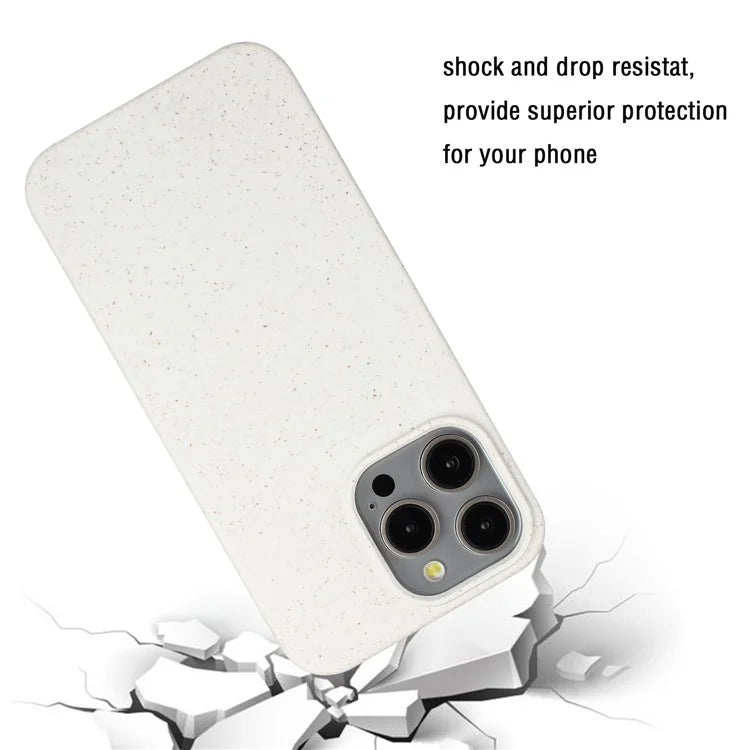 For iPhone 12 Pro Max Case Eco Wheat Straw Made Biodegradable Phone Cover