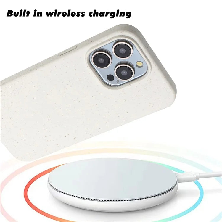 For iPhone 12 Pro Max Case Eco Wheat Straw Made Biodegradable Phone Cover