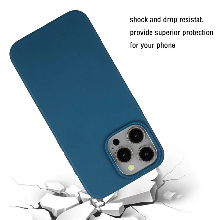 For iPhone 12 Pro Max Case Eco Wheat Straw Made Biodegradable Phone Cover
