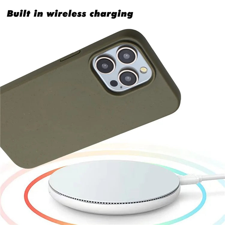 For iPhone 12 Pro Max Case Eco Wheat Straw Made Biodegradable Phone Cover