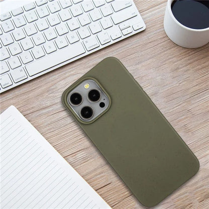 For iPhone 12 Pro Max Case Eco Wheat Straw Made Biodegradable Phone Cover