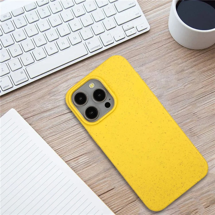 For iPhone 12 Pro Max Case Eco Wheat Straw Made Biodegradable Phone Cover
