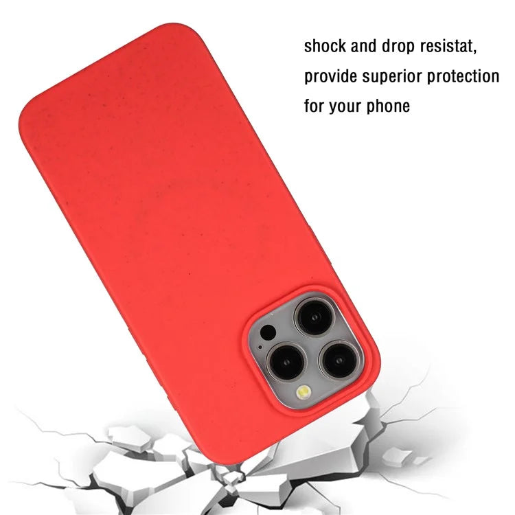 For iPhone 12 Pro Max Case Eco Wheat Straw Made Biodegradable Phone Cover