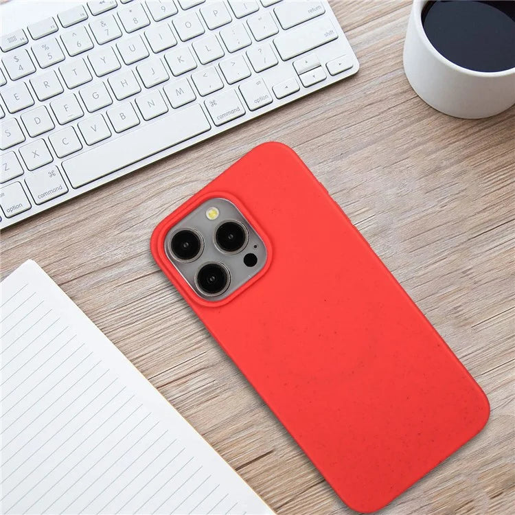 For iPhone 12 Pro Max Case Eco Wheat Straw Made Biodegradable Phone Cover