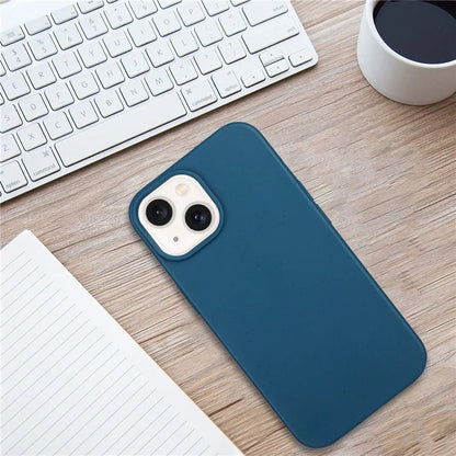 For iPhone 14 Plus Case Wheat Straw+TPU Phone Cover Compatible with Magsafe
