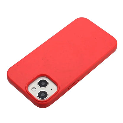For iPhone 14 Plus Case Wheat Straw+TPU Phone Cover Compatible with Magsafe