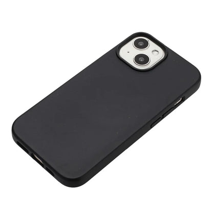 For iPhone 15 Magnetic Case Wheat Straw+TPU Compostable Phone Cover
