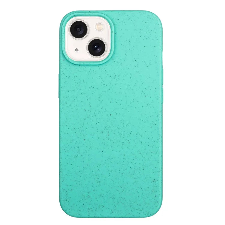 For iPhone 15 Magnetic Case Wheat Straw+TPU Compostable Phone Cover