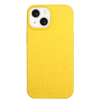 For iPhone 15 Magnetic Case Wheat Straw+TPU Compostable Phone Cover