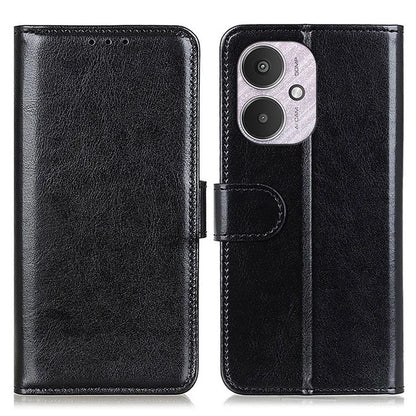 For Xiaomi Redmi 13C 4G/Poco C65 4G/Redmi 13C 5G Case Anti-scratch Crazy Horse Texture Wallet Stand Phone Cover