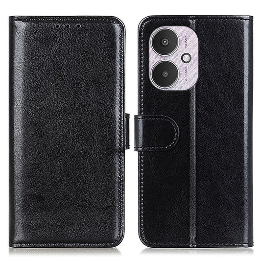 For Xiaomi Redmi 13C 4G/Poco C65 4G/Redmi 13C 5G Case Anti-scratch Crazy Horse Texture Wallet Stand Phone Cover