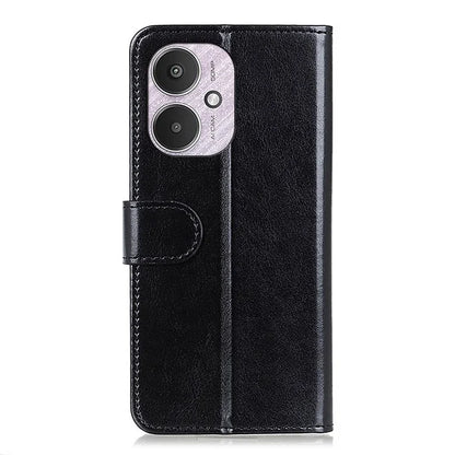 For Xiaomi Redmi 13C 4G/Poco C65 4G/Redmi 13C 5G Case Anti-scratch Crazy Horse Texture Wallet Stand Phone Cover