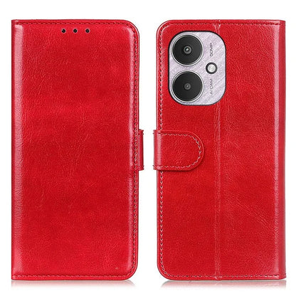 For Xiaomi Redmi 13C 4G/Poco C65 4G/Redmi 13C 5G Case Anti-scratch Crazy Horse Texture Wallet Stand Phone Cover