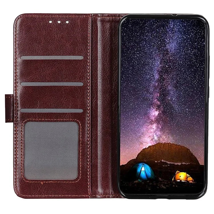 For Xiaomi Redmi 13C 4G / Poco C65 4G / Redmi 13C 5G Case Anti-scratch Crazy Horse Texture Wallet Stand Phone Cover