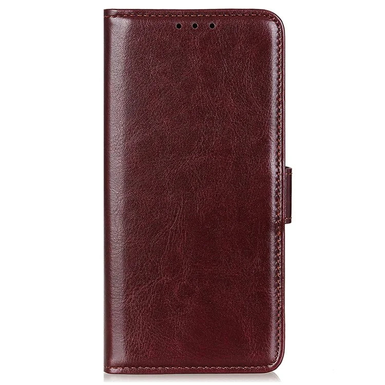 For Xiaomi Redmi 13C 4G / Poco C65 4G / Redmi 13C 5G Case Anti-scratch Crazy Horse Texture Wallet Stand Phone Cover