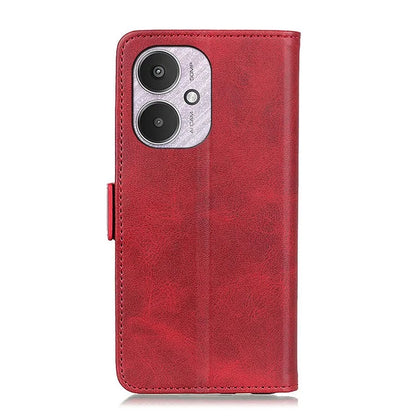 For Xiaomi Redmi 13C 4G / Poco C65 4G / Redmi 13C 5G Case Cowhide Texture Phone Shell with Stand and Wallet