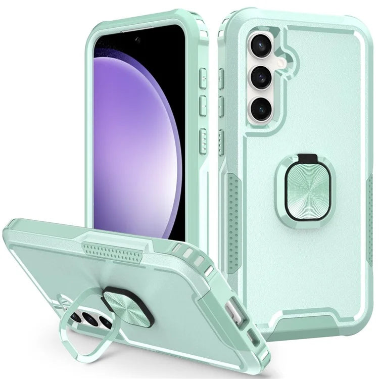 For Samsung Galaxy S23 FE Case Rotary Ring Kickstand Phone Cover