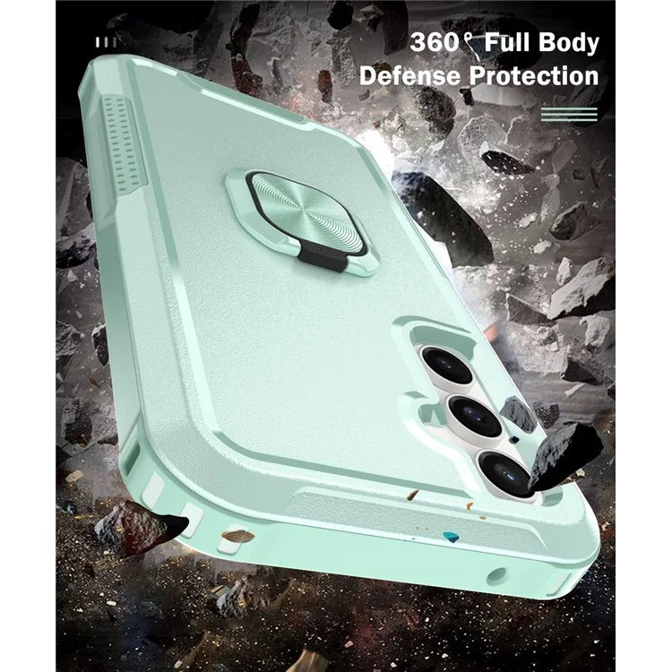 For Samsung Galaxy S23 FE Case Rotary Ring Kickstand Phone Cover