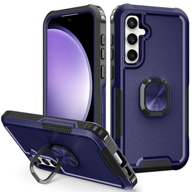 For Samsung Galaxy S23 FE Case Rotary Ring Kickstand Phone Cover