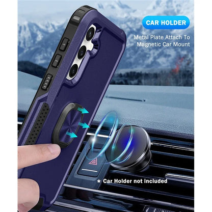 For Samsung Galaxy S23 FE Case Rotary Ring Kickstand Phone Cover