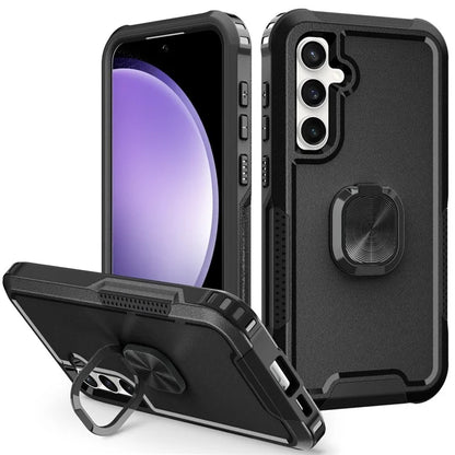 For Samsung Galaxy S23 FE Case Rotary Ring Kickstand Phone Cover