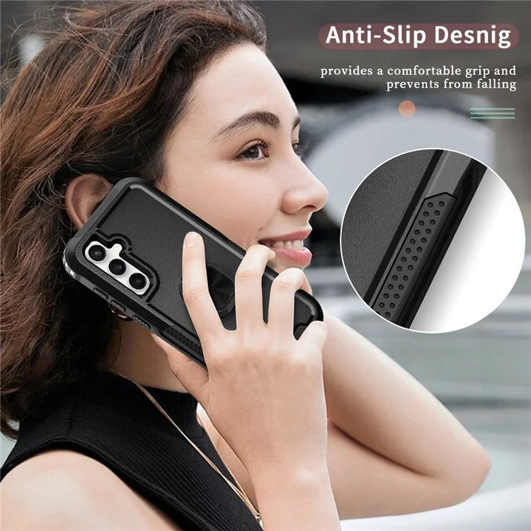 For Samsung Galaxy S23 FE Case Rotary Ring Kickstand Phone Cover