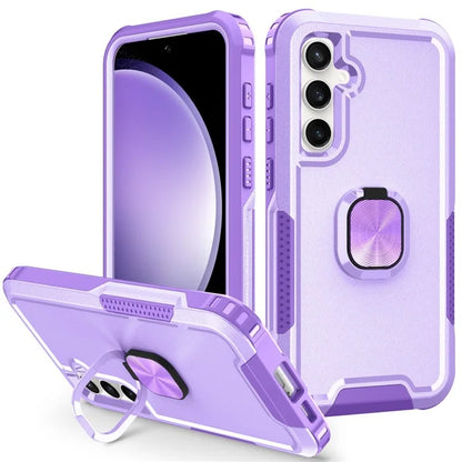 For Samsung Galaxy S23 FE Case Rotary Ring Kickstand Phone Cover