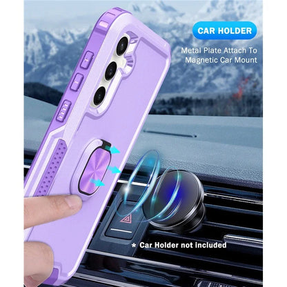 For Samsung Galaxy S23 FE Case Rotary Ring Kickstand Phone Cover