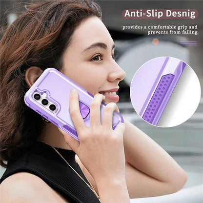 For Samsung Galaxy S23 FE Case Rotary Ring Kickstand Phone Cover