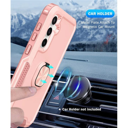For Samsung Galaxy S23 FE Case Rotary Ring Kickstand Phone Cover