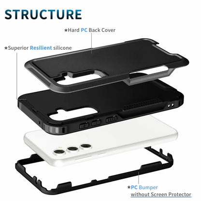 For Samsung Galaxy S23 FE Case PC + Silicone Non-Slip Phone Cover
