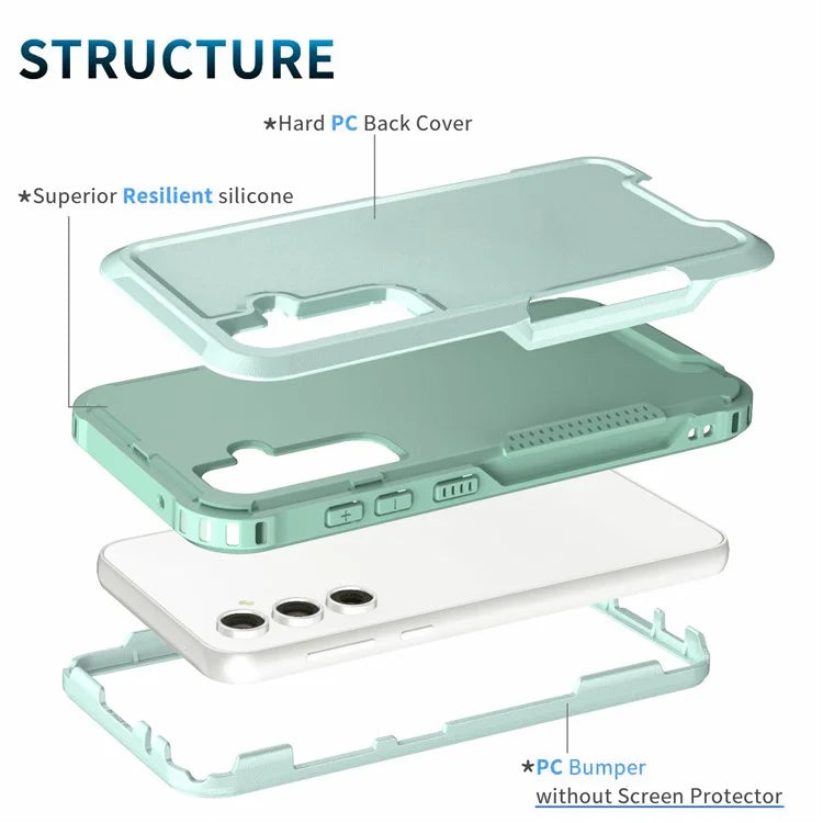 For Samsung Galaxy S23 FE Case PC + Silicone Non-Slip Phone Cover