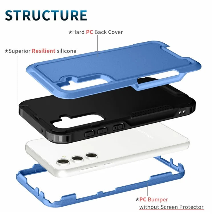 For Samsung Galaxy S23 FE Case PC + Silicone Non-Slip Phone Cover