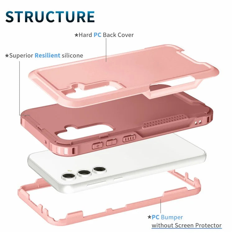 For Samsung Galaxy S23 FE Case PC + Silicone Non-Slip Phone Cover