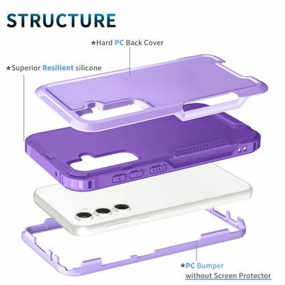 For Samsung Galaxy S23 FE Case PC + Silicone Non-Slip Phone Cover