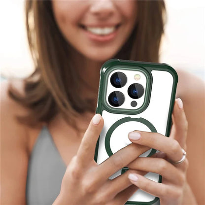 For iPhone 15 Pro GW202 Kickstand Phone Case Back Cover Compatible with Magsafe