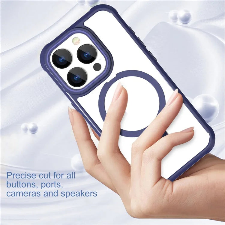 For iPhone 15 Pro GW202 Kickstand Phone Case Back Cover Compatible with Magsafe
