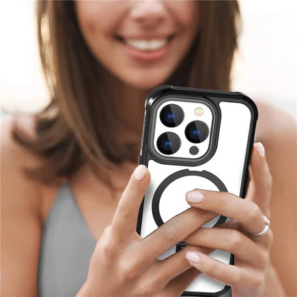 For iPhone 15 Pro GW202 Kickstand Phone Case Back Cover Compatible with Magsafe