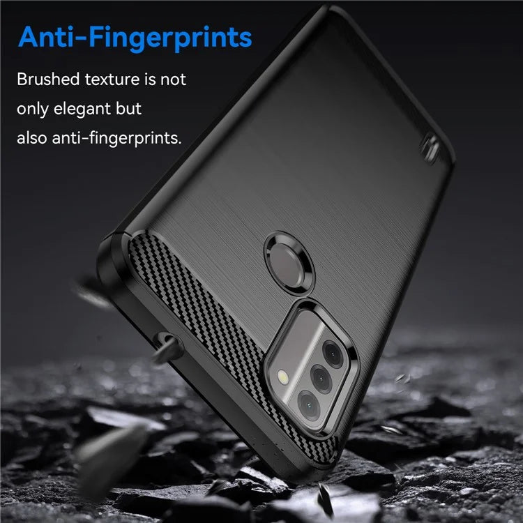 For Nokia C31 4G Mobile Phone Case Soft TPU Carbon Fiber Texture Phone Shell