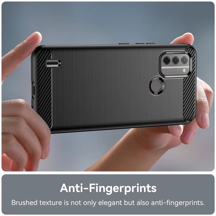 For Nokia C31 4G Mobile Phone Case Soft TPU Carbon Fiber Texture Phone Shell