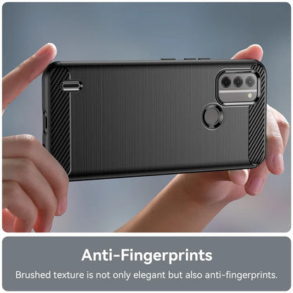 For Nokia C31 4G Mobile Phone Case Soft TPU Carbon Fiber Texture Phone Shell