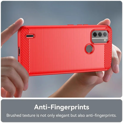 For Nokia C31 4G Mobile Phone Case Soft TPU Carbon Fiber Texture Phone Shell