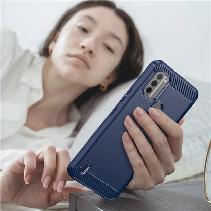 For Nokia C31 4G Mobile Phone Case Soft TPU Carbon Fiber Texture Phone Shell