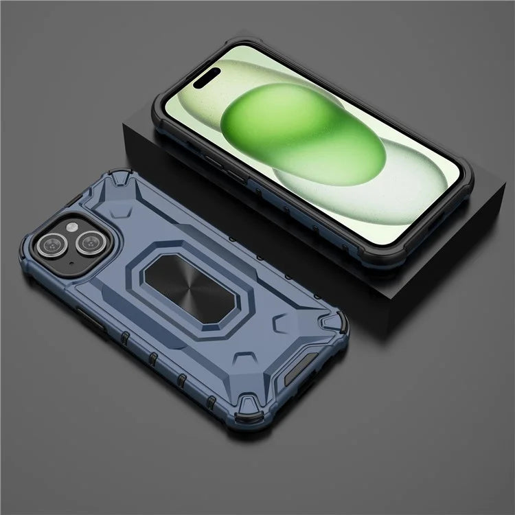 For iPhone 15 Case Hard PC Soft TPU Drop Protection Phone Cover