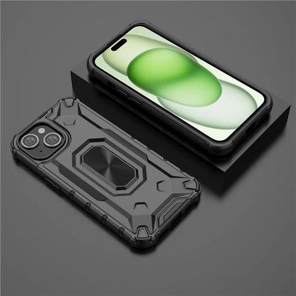 For iPhone 15 Case Hard PC Soft TPU Drop Protection Phone Cover
