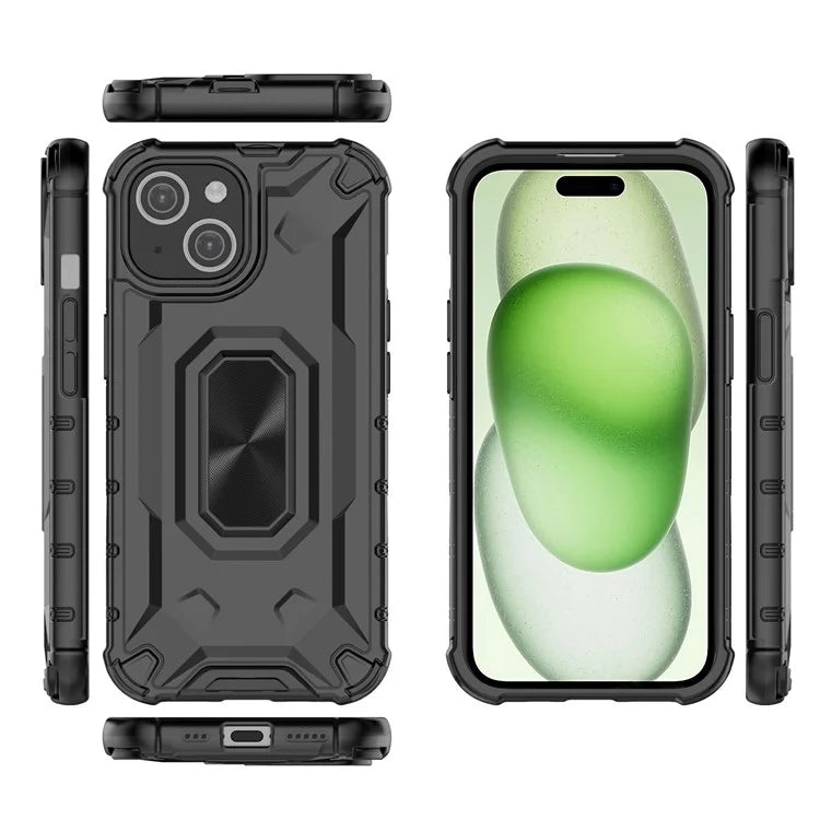 For iPhone 15 Case Hard PC Soft TPU Drop Protection Phone Cover